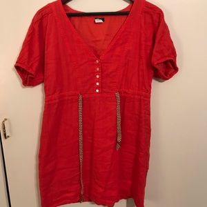 SOLD J. Crew orange summer dress